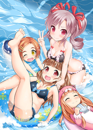 【二次・水着】女の子のピチピチのカラダを堪能できる、ビキニ美少女のエロ画像 その1