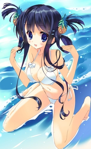【二次・水着】夏の爽やかさを感じる、ビキニ美少女のエロ画像 part4