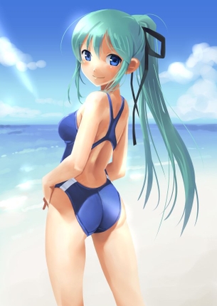 【二次・水着】カラダがキュッと締まった感じが堪らん、競泳水着の美少女画像 part12