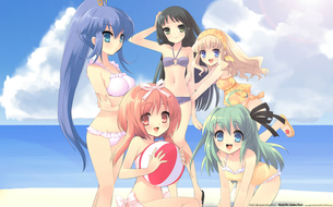 【二次・水着】夏休みも終わりだし、海辺で遊んでいる女の子たちの水着画像 part2