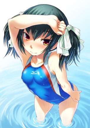【二次・水着】カラダがキュッと締まった感じが堪らん、競泳水着の美少女画像 part21