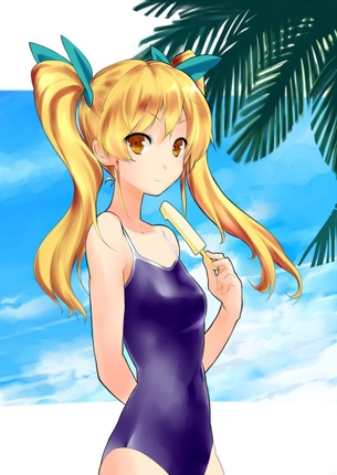 【二次・水着】夏休みも終わりだから、スクール水着の美少女画像 part2