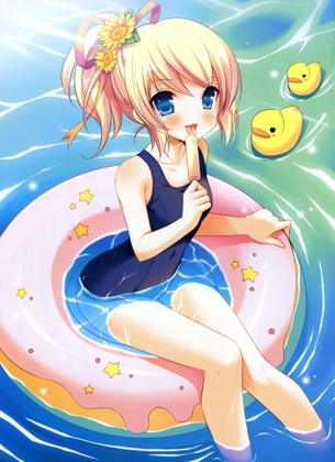 【二次・水着】魅惑的なカラダのラインが悩ましい、スクール水着の美少女画像 part7