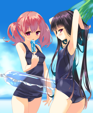 【二次・水着】可愛い女の子の達のスク水画像 part9