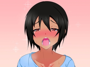 アヘ顔でイキまくってる二次元女の子