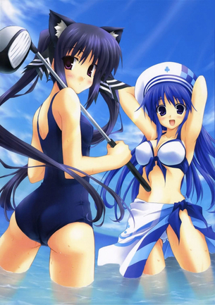 【二次・水着】ぷりっとしたお尻と、引き締まったカラダのラインがなんともいえない、スクール水着の美少女画像 その1