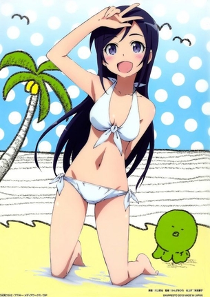 【二次・水着】清楚だけどエロい！白ビキニの美少女画像 その2