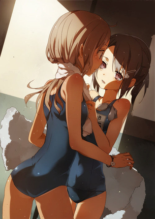 【二次・水着】ぷりっとしたお尻と、引き締まったカラダのラインがなんともいえない、スクール水着の美少女画像 その6