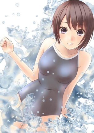二次元 スクール水着着用美少女の微えろ画像