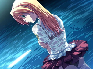 濡れ透けの可愛い二次元画像。