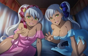 PS4『グランクレスト戦記』エロいおっぱいの褐色女の子の姉妹に襲われてるエロシーン！