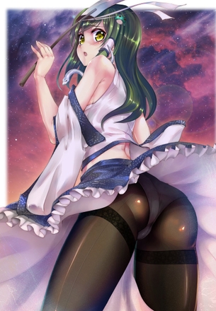 【2次】足をスリスリしたくなるストッキング姿の美少女二次エロ画像 その5【ストッキング】