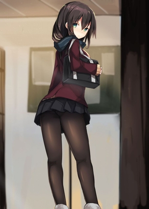 【2次】足をスリスリしたくなるストッキング姿の美少女二次エロ画像 その6【ストッキング】