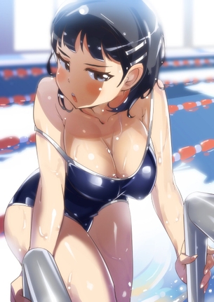 【2次】スク水姿が眩しくて可愛い女の子の二次エロ画像 その5【スク水】