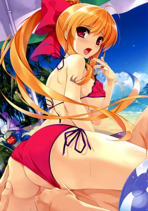 【2次】屋外セックスで開放的になっちゃってる女の子の二次エロ画像 その6【青姦】