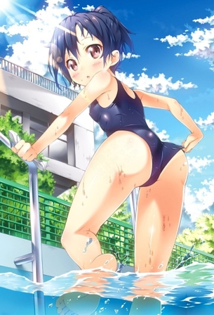 【2次】スク水姿が眩しくて可愛い女の子の二次エロ画像 その7【スク水】