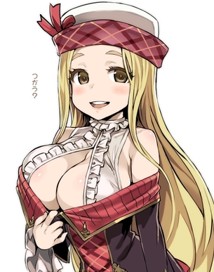 【2次】巨乳ちゃんの谷間に思わず顔をうずめたくなっちゃう二次エロ画像【谷間】