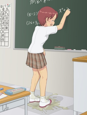 【おしっこ】おもらしや放尿をしている女の子たち【2次元】