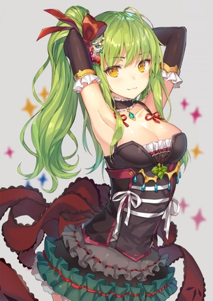 【2次】 緑色の髪 をした女の子の二次エロ画像 その5【緑髪】