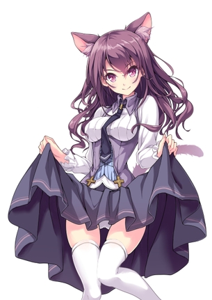 【2次】 ニーソックス を着用した美脚な女の子の二次エロ画像 その18【ニーソックス】