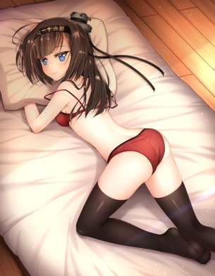 【二次・ZIP】情熱的な赤い下着の美少女画像まとめ