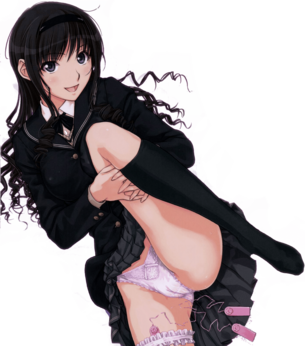 【アニメキャラ素材】アニメキャラのPNG背景透過エロ画像 その107