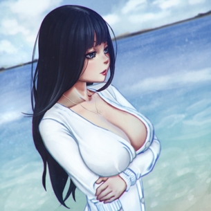 【2次】綺麗な 黒髪 美少女の 二次エロ画像  その5【黒髪】