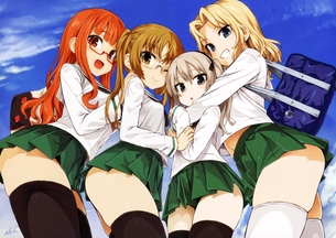【2次】ニーソックスを着用した美脚な女の子の二次エロ画像 その16【ニーソックス】