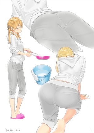 【2次】 パンティライン が衣服越しに浮き出ちゃってる女の子の 二次エロ画像  その3【パンティライン】