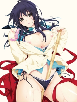 【2次】女の子がコンドームをいやらしく咥えたり持ったりしてる二次エロ画像 その7【コンドーム】