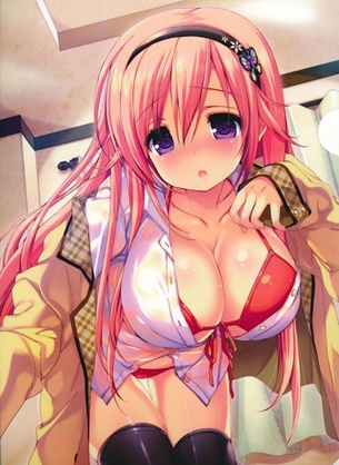 【2次】おっぱいの谷間についつい目がいっちゃう二次エロ画像 その8【おっぱい】