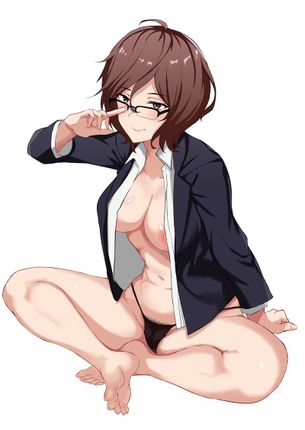【二次・ZIP】可愛さもエロスもある黒下着の美少女画像