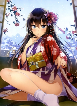和服とか浴衣とか 和装した女の子がスケベな格好にされちゃってるエロ画像ください