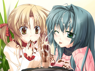 【3P】複数の美少女に気持ち良くしてもらってる3Pエロ画像 その2【2次元】