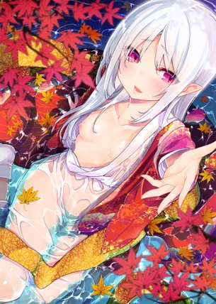 【2次】乱れた和服姿がエロエロしい女の子の2次エロ画像 その17【 和服 】