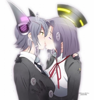 【百合.エロ画像】百合カップルがイチャラブで絡み合うブヒれる百合プレイ♥【二次.画像】その1
