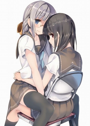 【百合・H画像】百合カップルによるソフトなイチャラブ百合レズ画像♥（萌え画像）【二次萌え.moe】その4