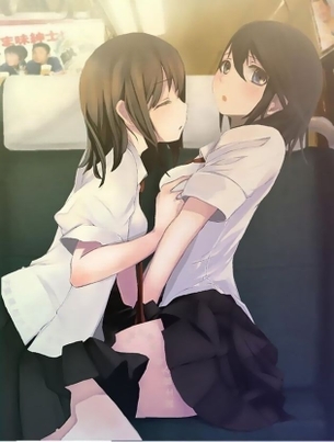 【百合・H画像】ノンケとガチレズの百合カップルにドッキドキ♥【二次画像.moe】その2