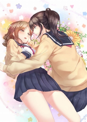 【百合・H画像】ノンケとガチレズの百合カップルにドッキドキ♥【二次画像.moe】その1