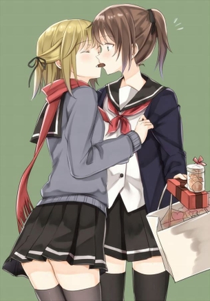 【百合レズ・H画像】女の子同士でガチ恋愛しちゃってる百合カップルのブヒれるヤツ♥【二次画像.moe】その1