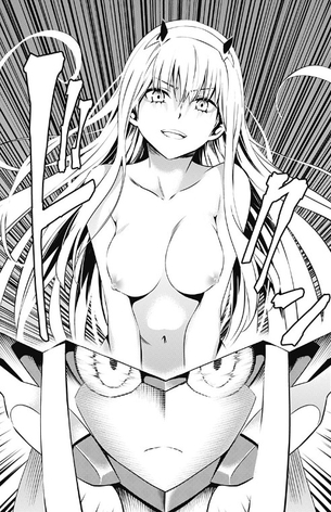 今週のジャンプ＋の「ダーリン・イン・ザ・フランキス」、3ページも乳首あり