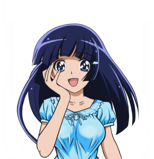 【自作エロコラ】スマイルプリキュアのキュアビューティー（青木れいか）様の顔素材とエロコラ