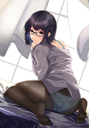 【2次】美脚が強調されるストッキング姿の美少女二次エロ画像 その2【ストッキング】