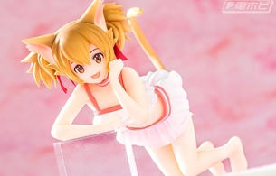 『ソードアート・オンライン』シリカのエロい水着姿のカップ麺の蓋を抑えるエロフィギュア！