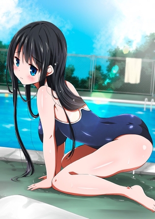 【2次】スク水姿が眩しくて可愛い女の子の二次エロ画像 その17【スク水】