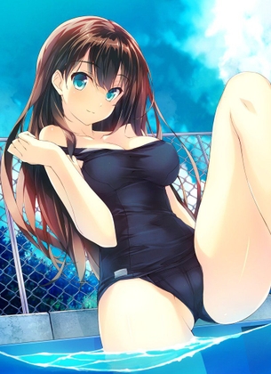 【2次】スク水姿が眩しくて可愛い女の子の二次エロ画像 その13【スク水】