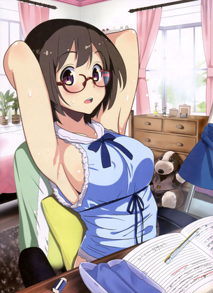 【腋】わきも性感帯！腋をみせてくれてるエロい女の子 その14【2次元】