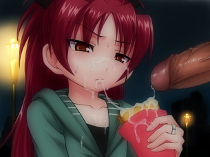 【二次エロ】女の子がイヤイヤ食ザーさせられてる or 喜んでシているエロ画像まとめ (飲ザーもあるよ！)