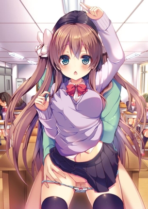 二次元乳揉みエロ画像