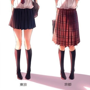 【スカート】ひらひらスカート姿の美少女達で萌える画像【2次元】